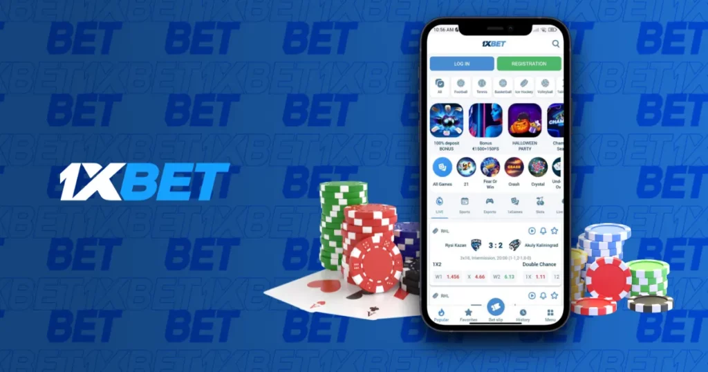 1xBet Cambodia mobile application for iOS and Android